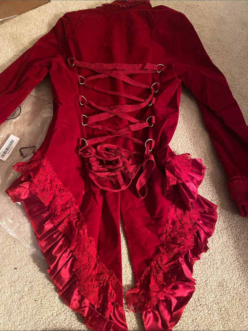 Hearts & Roses London NWT size 4 velvet & lace jacket - Picture 5 of 7